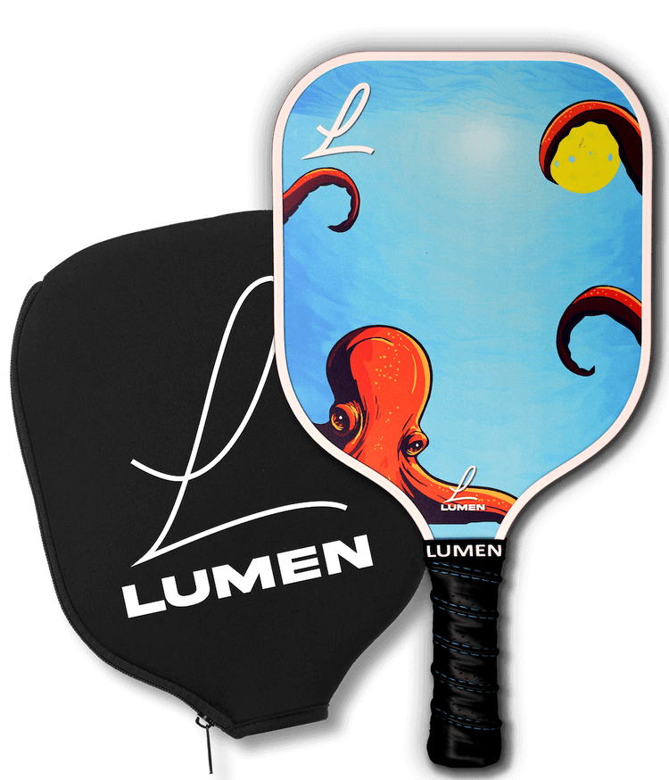 The Kraken Youth Pickleball Paddle and cover