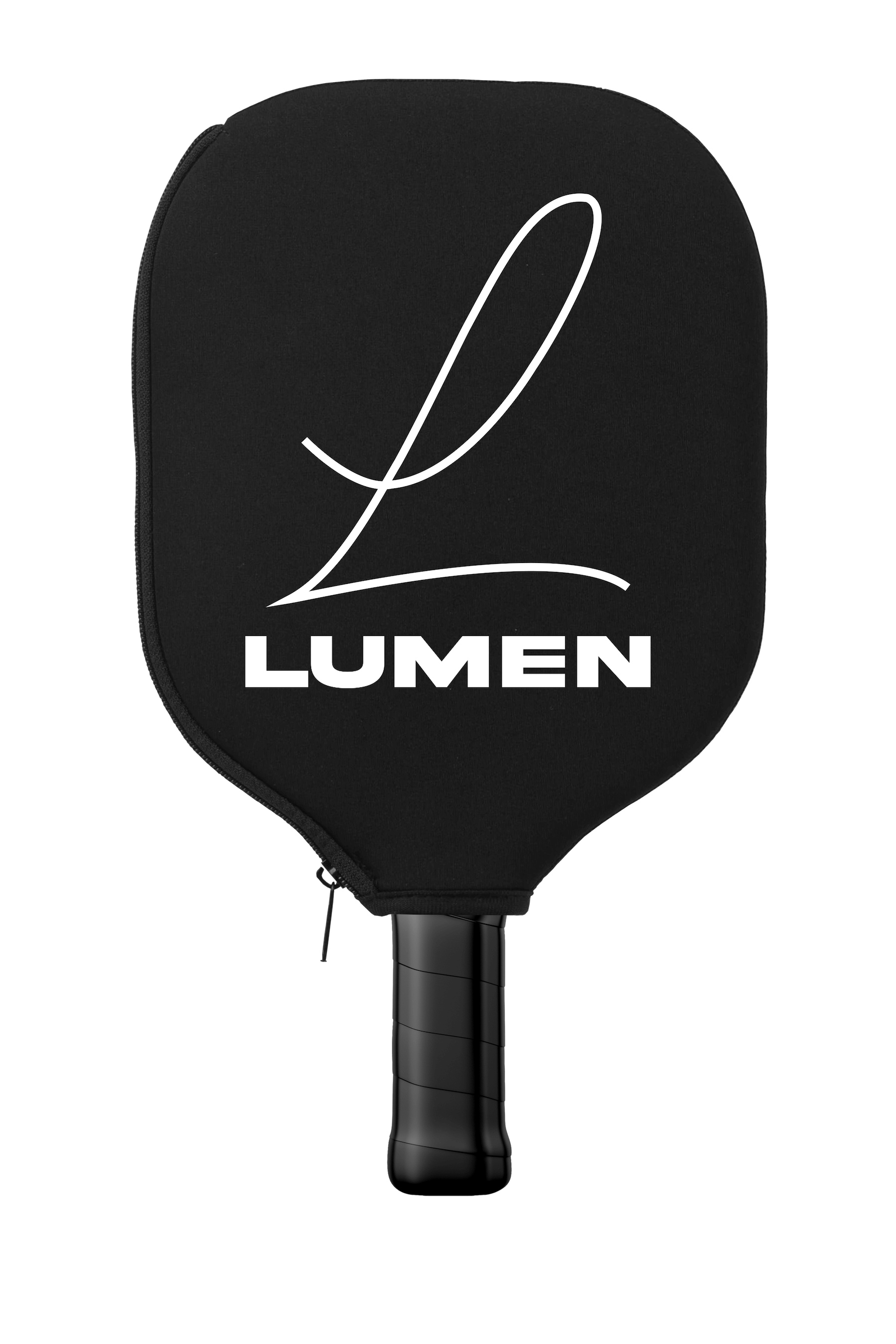 Lumen Paddles BlackmPickleball Paddle Cover - Front