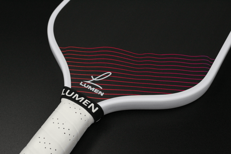 Chill Vibe pickleball paddle mid-view with logo