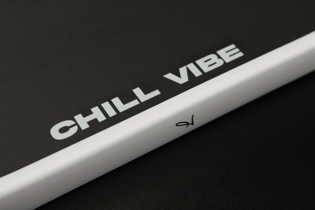 Chill Vibe pickleball paddle with side logo