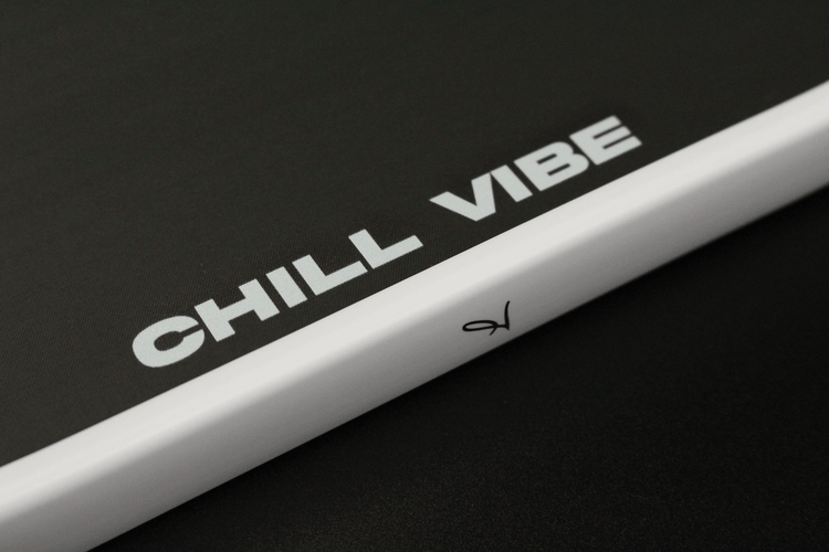 Chill Vibe pickleball paddle with side logo