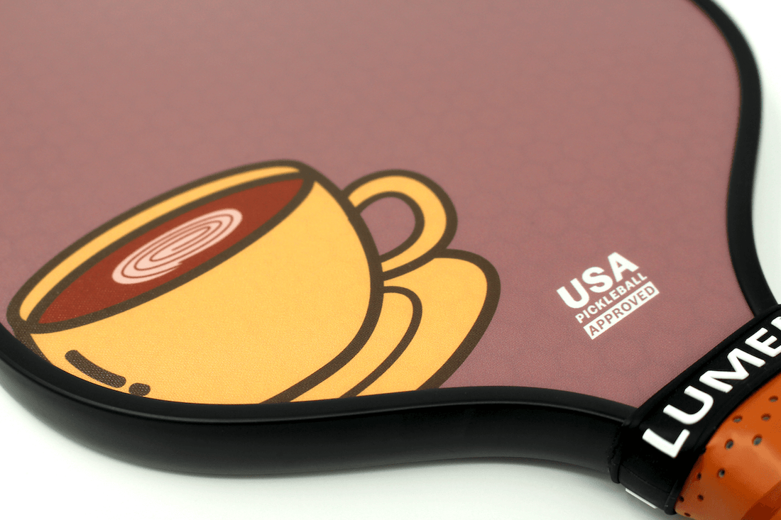 Coffee Vibe Pickleball Paddle - USAPA Seal