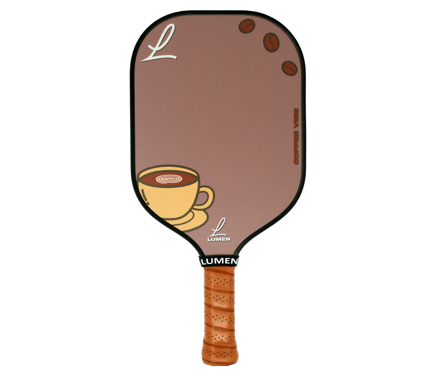 Coffee Vibe Textured Fiberglass Pickleball Paddle