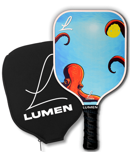 The Kraken Youth Pickleball Paddle and cover