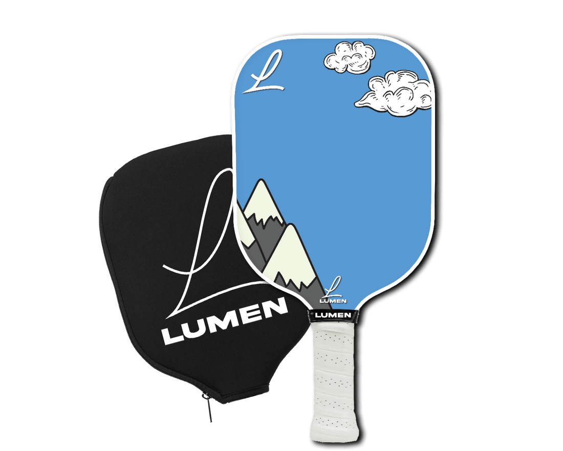 Lumen Paddles Mountain Vibe Pickleball Paddle and Cover