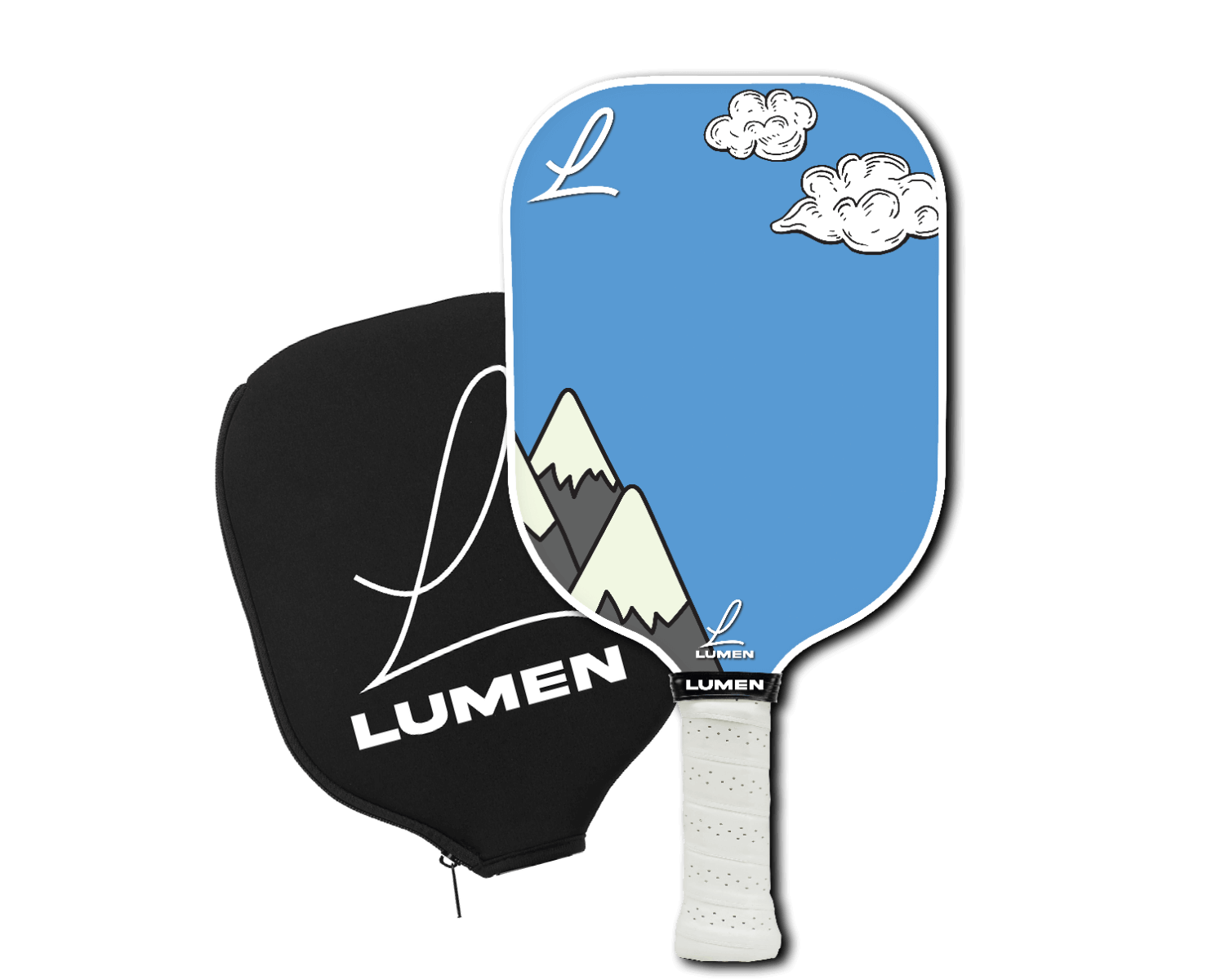 Lumen Paddles Mountain Vibe Pickleball Paddle and Cover